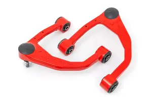 Rough Country - 76801RED | Rough Country Forged Upper Control Arms For Toyota Tundra | 2022-2023 | OE Upgrade, Red