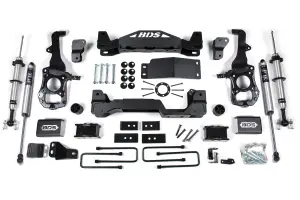 BDS Suspension - BDS1902FSR | BDS Suspension 4 Inch Lift Kit With Fox 2.0 Strut For Ford F-150 4WD | 2021-2024 | Rear 1 Inch Block Kit