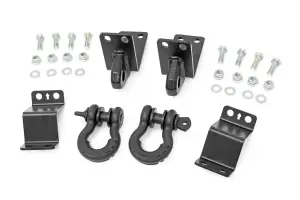 Rough Country - 73117 | Rough Country Rear Shackle Kit For Toyota Tacoma 4WD (2024-2024) | D Ring Combo