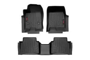 Rough Country - M-21313 | Rough Country Heavy Duty FR & RR Floor Mats (2023-2025 Colorado, Canyon | Crew Cab Models ONLY)