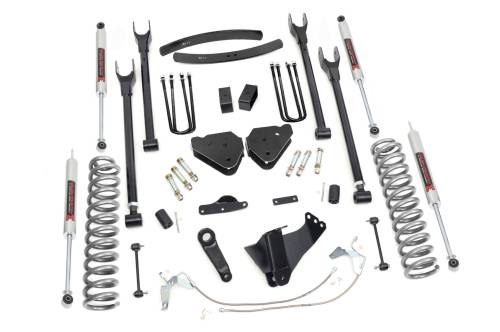 Rough Country - 58440 | Rough Country 6 Inch Lift Kit For Ford F-250/F-350 Super Duty 4WD | 2008-2010 | Diesel, M1 Shocks