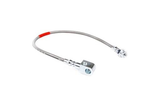 Rough Country - 89330S | Rough Country Ford Stock Replacement Rear Stainless Steel Brake Line (80-96 F150/Bronco)