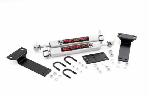 Rough Country - 8749030 | N3
  Steering Stabilizer | Dual | 2-8 Inch Lift | Ford Excursion (00-05)/Super
  Duty (99-04)