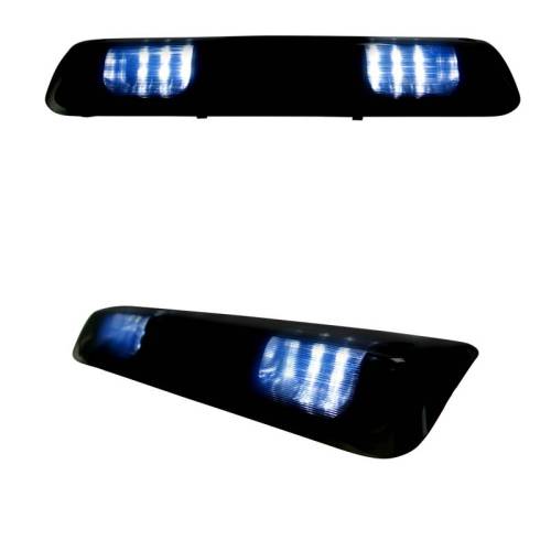 Recon Truck Accessories - 264124BK | Red LED 3rd Brake Light Kit w/ White LED Cargo Lights – Smoked Lens