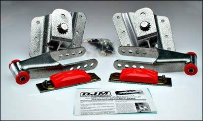 DJM Suspension - HS2602-5 | DJM Suspension 5 Inch Rear Hanger & Shackle Kit (2001-2010 Silverado, Sierra 1500 HD 2WD)