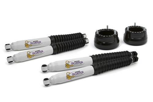 Daystar Suspension - KC09119BK | 2 Inch Dodge Front Leveling Kit w/ Scorpion Shocks (1994-2001 Ram 1500 4WD)