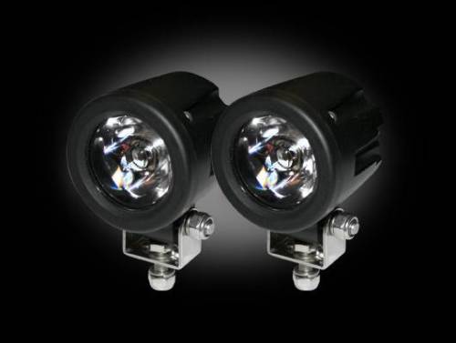 Recon Truck Accessories - 264505CL | Recon 10-Watt 3000 Lumen LED Driving / Reverse Light Kit | Clear Round