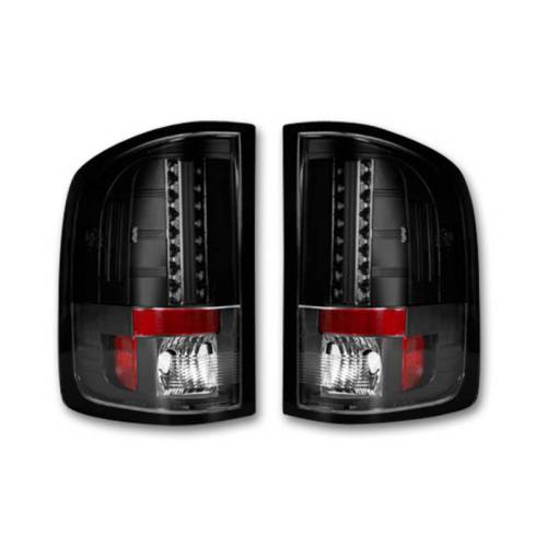 Recon Truck Accessories - 264189BK | LED Tail Lights - Smoked Lens