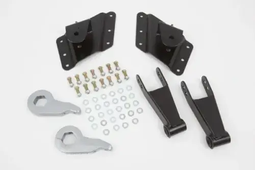 McGaughys Suspension Parts - 33080 | McGaughys 2 Inch Front / 3 to 5 Inch Rear Lowering Kit 2002-2010 GM 2500/3500 Trucks 2WD/4WD