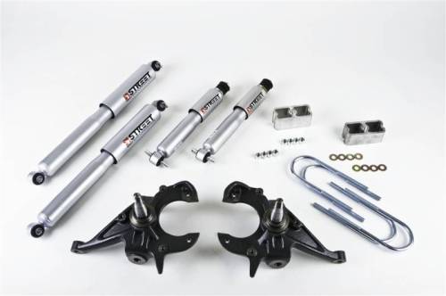 Belltech - 612SP | Belltech 2 Inch Front / 2 Inch Rear Complete Lowering Kit with Street Performance Shocks (1982-2004 S10/S15 2WD | 1983-1997 Blazer/Jimmy 2WD)