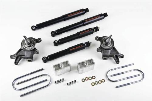 Belltech - 439ND | Belltech 2 Inch Front / 3 Inch Rear Complete Lowering Kit with Nitro Drop Shocks (1998-2000 Frontier 2WD)