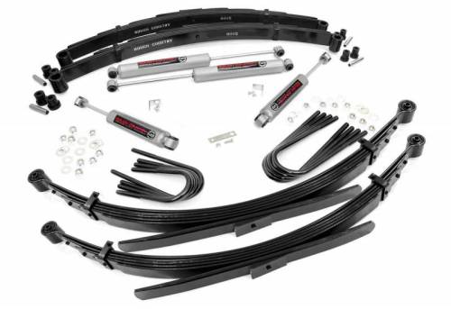 Rough Country - 18630 | Rough Country 2 Inch Lift Kit With Premium N3 Shocks For Chevrolet C20 & K20 / GMC C25 & K25 | Leaf Springs (52 Inch Rear)