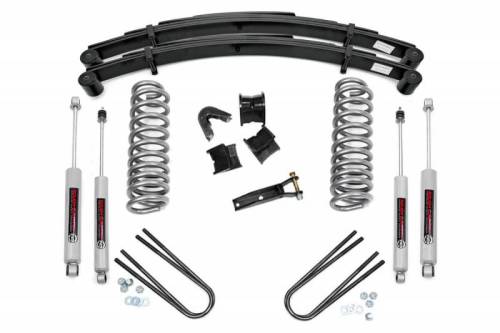 Rough Country - 500-77-79.20 | 4 Inch Ford Suspension Lift Kit w/ Premium N3 Shocks