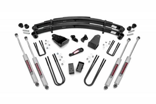 Rough Country - 490-87UP30 | Rough Country 4 Inch Suspension Lift Kit With Premium N3 Shocks For Ford F-250 4WD | 1987-1997