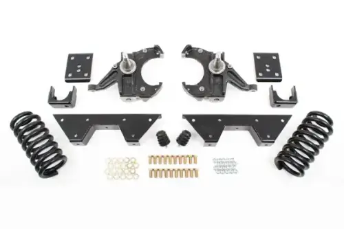 McGaughys Suspension Parts - 93150 | McGaughys 4.5 Inch Front / 6 Inch Rear Lowering Kit 1973-1987 GM C-10 Truck 2WD HD Rotors