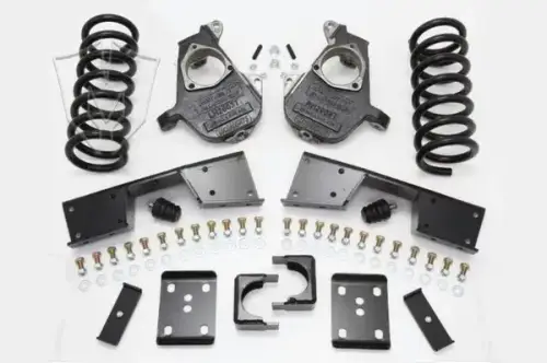 McGaughys Suspension Parts - 93021 | McGaughys 4 Inch Front / 6 Inch Rear  Lowering Kit 2001-2006 GM Truck 1500 2WD Ext/Quad Cab 17 Inch + Wheels