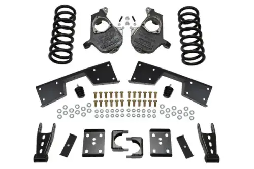 McGaughys Suspension Parts - 93028 | McGaughys 5 Inch Front / 7 Inch Rear Lowering Kit 1999-2000 GM Truck 1500 2WD Ext/Quad Cab | 16 Inch + Wheels