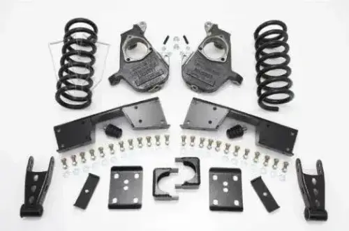 McGaughys Suspension Parts - 93025 | McGaughys 5 Inch Front / 7 Inch Rear Lowering Kit 2001-2006 GM Truck 1500 2WD Reg Cab | 16 Inch + Wheels