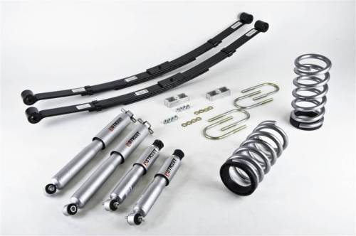 Belltech - 573SP | Belltech 2 or 3 Inch Front / 4 Inch Rear Complete Lowering kit with Street Performance Shocks (1995-1997 Blazer/Jimmy 2WD | 6 Cyl)