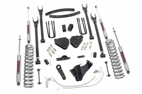 Rough Country - 584.20 | 6 Inch Ford Suspension Lift Kit w/ Premium N3 Shocks (Diesel Engine)