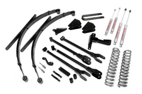 Rough Country - 590.20 | 8 Inch Ford Suspension Lift Kit w/ Premium N3 Shocks (Diesel Engine)