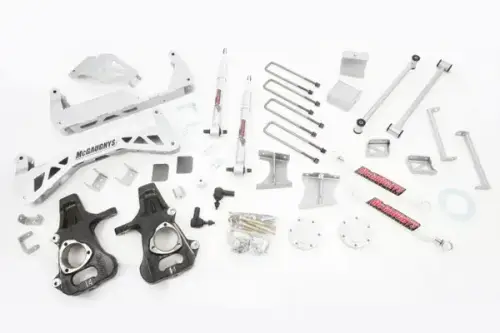 McGaughys Suspension Parts - 50769 | McGaughys 7 to 9 Inch Lift Kit 2014-2016 GM Truck 1500 4WD CAST STEEL factory control arms only