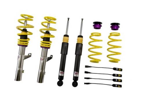 KW Suspension - 10210092 | KW V1 Coilover Kit Bundle (Audi Golf VI R, without DCC)