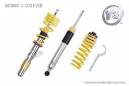 KW Suspension - 35280108 | KW V3 Coilover Kit Bundle (VW Eos (1F); all models, all engines, FWD, with DCC)