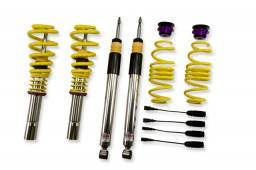 KW Suspension - 35210099 | KW V3 Coilover Kit Bundle (Audi A4, S4 (8K/B8) with electronic damping controlAvant Quattro All)