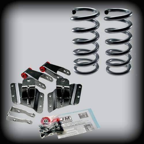 DJM Suspension - DJMEH2599-24S | DJM Suspension 2 Inch Front / 4 Inch Rear Lowering Kit (2002-2006 Silverado, Sierra 1500 2WD | Long Bed ONLY)