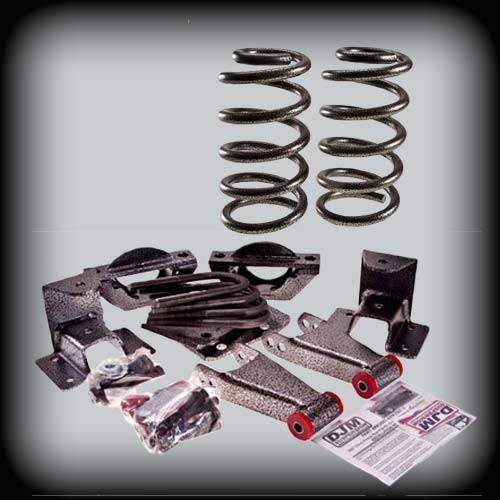 DJM Suspension - DJM2510-24 | DJM Suspension 2 Inch Front / 4 Inch Rear Lowering Kit (2007-2014 Silverado, Sierra 1500 2WD)