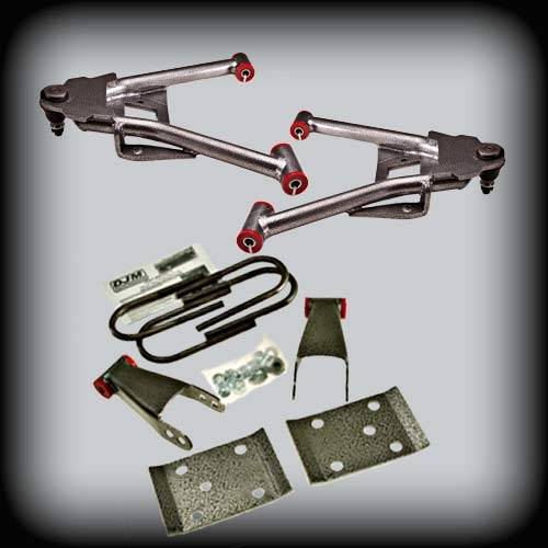 DJM Suspension - DJM2507-23 | DJM Suspension 2 Inch Front / 3 Inch Rear Lowering Kit (2007-2014 Silverado, Sierra 1500 2WD)