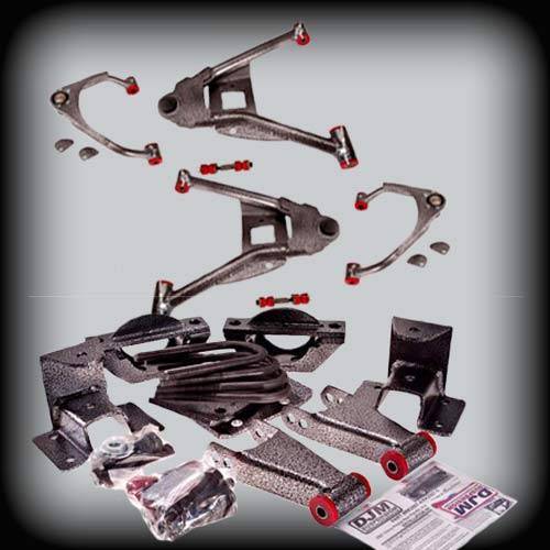 DJM Suspension - DJM2507-34 | DJM Suspension 3 Inch Front / 4 Inch Rear Lowering Kit (2007-2014 Silverado, Sierra 1500 2WD)