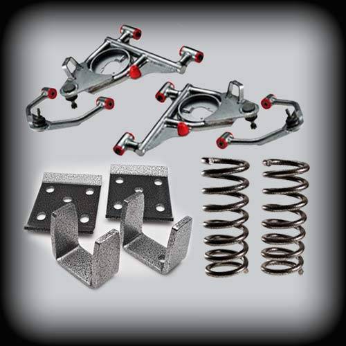 DJM Suspension - DJM3010-45 | DJM Suspension 4 Inch Front / 5 Inch Rear Lowering Kit (2011-2014 Ranger 2WD with OEM Rear Disc Brakes)