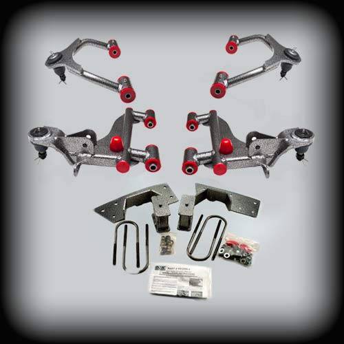 DJM Suspension - DJM2816-34 | DJM Suspension 3 Inch Front / 4 Inch Rear Lowering Kit (2005-2014 Tacoma 2WD)