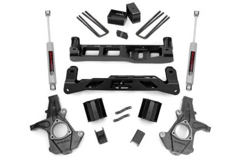 Rough Country - 24730 | 5 Inch GM Suspension Lift Kit w/ Strut Spacers, Premium N3 Shocks