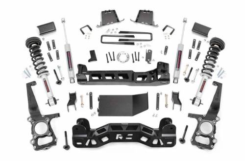 Rough Country - 57531 | 6 Inch Ford Suspension Lift Kit w/ Lifted Struts, Premium N3 Shocks