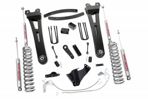 Rough Country - 538.20 | 6 Inch Ford Suspension Lift Kit w/ Premium N3 Shocks (Diesel Engine)