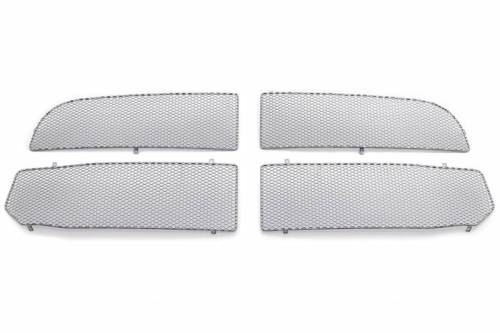 GrillCraft Sport Grilles - DOD1011S | MX Grille Upper 4pc Insert - Silver Powder Coat