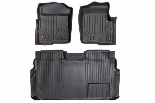 Rough Country - M-50912 | Heavy Duty Floor Mats [Front/Rear] - (09-12 Ford F-150 SuperCrew Cab)