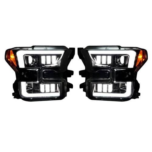 Recon Truck Accessories - 264290BKC | Projector Headlights - Smoked / Black