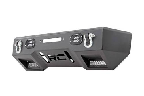 Rough Country - 11831 | Rough Country Front Bumper For Jeep Gladiator JT (2020-2022) / Wrangler 4xe (2021-2023) / Wrangler JK & JL (2007-2023) | Bumper Only & Black Series LED Light