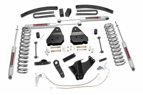 Rough Country - 594.20 | 6 Inch Ford Suspension Lift Kit w/ Premium N3 Shocks (Diesel Engine)