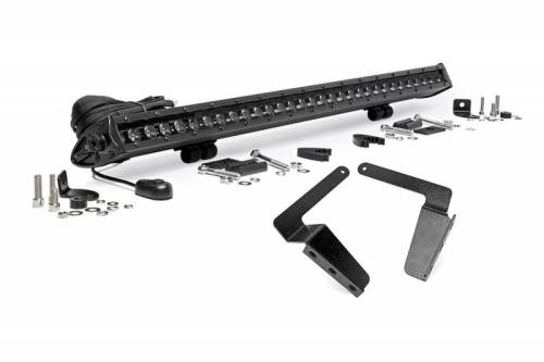 Rough Country - 70657 | Toyota 30in LED Bumper Kit | Black Series (14-21 Tundra)