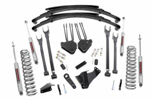 Rough Country - 582.20 | 6 Inch Ford Suspension Lift Kit w/ Premium N3 Shocks (Diesel Engine)