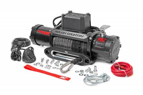 Rough Country - PRO9500S | 9500lb Pro Series Electric Winch | Synthetic Rope