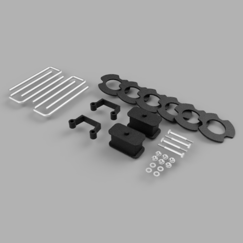 Traxda - 406028 | 2-3 Inch GM Suspension Lift Kit - 2-3 F / 1.0 R