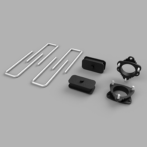 Traxda - 905015 | 3 Inch Toyota Suspension Lift Kit - 3.0 F / 1.0 R