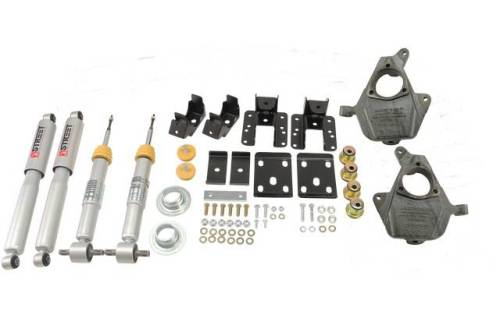 Belltech - 992SP | Complete 3-4/5-6 Lowering Kit Steet Performance Shocks - Factory Cast Control Steel Arms