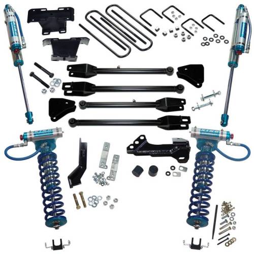 SuperLift - K166KG | Superlift 4 Inch 4-Link  Suspension Lift Kit With King Coilovers & Shocks (2017-2022 F250, F350 Super Duty 4WD | Diesel)